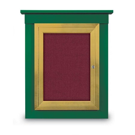 United Visual Products 60"x48" 2-Door Enclosed Letterboard, Header, White Vinyl/Lt Oak UV2626HD-LTOAK-WHITE